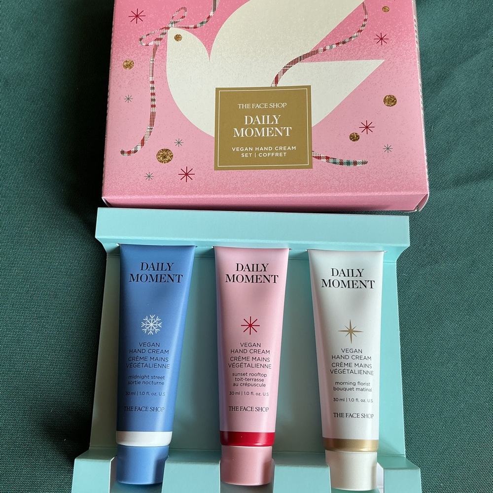 Avon Daily Moment Hand Cream Set - Pink, Blue, White- The Face Shop